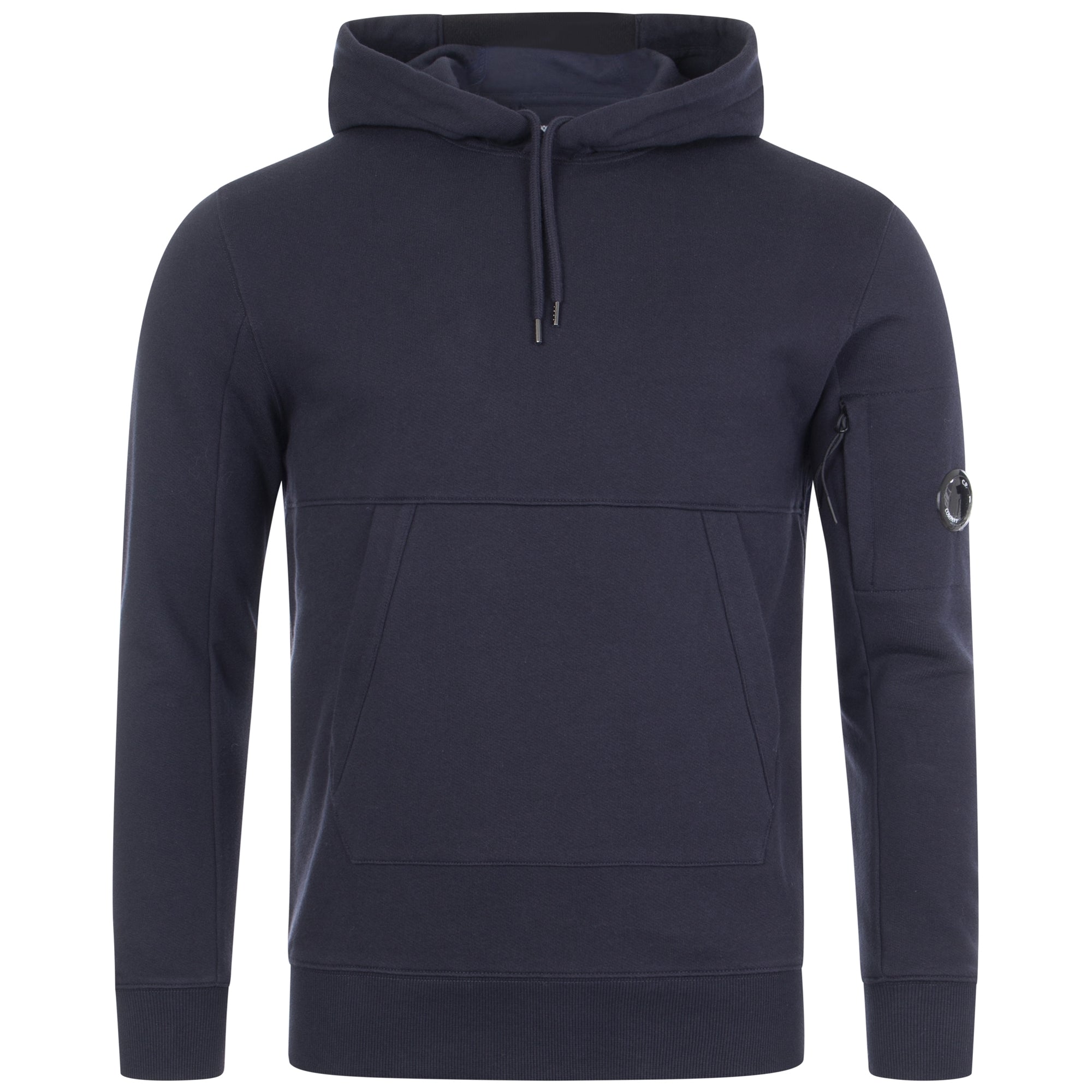 Diagonal Raised Fleece Lens Hooded Sweatshirt