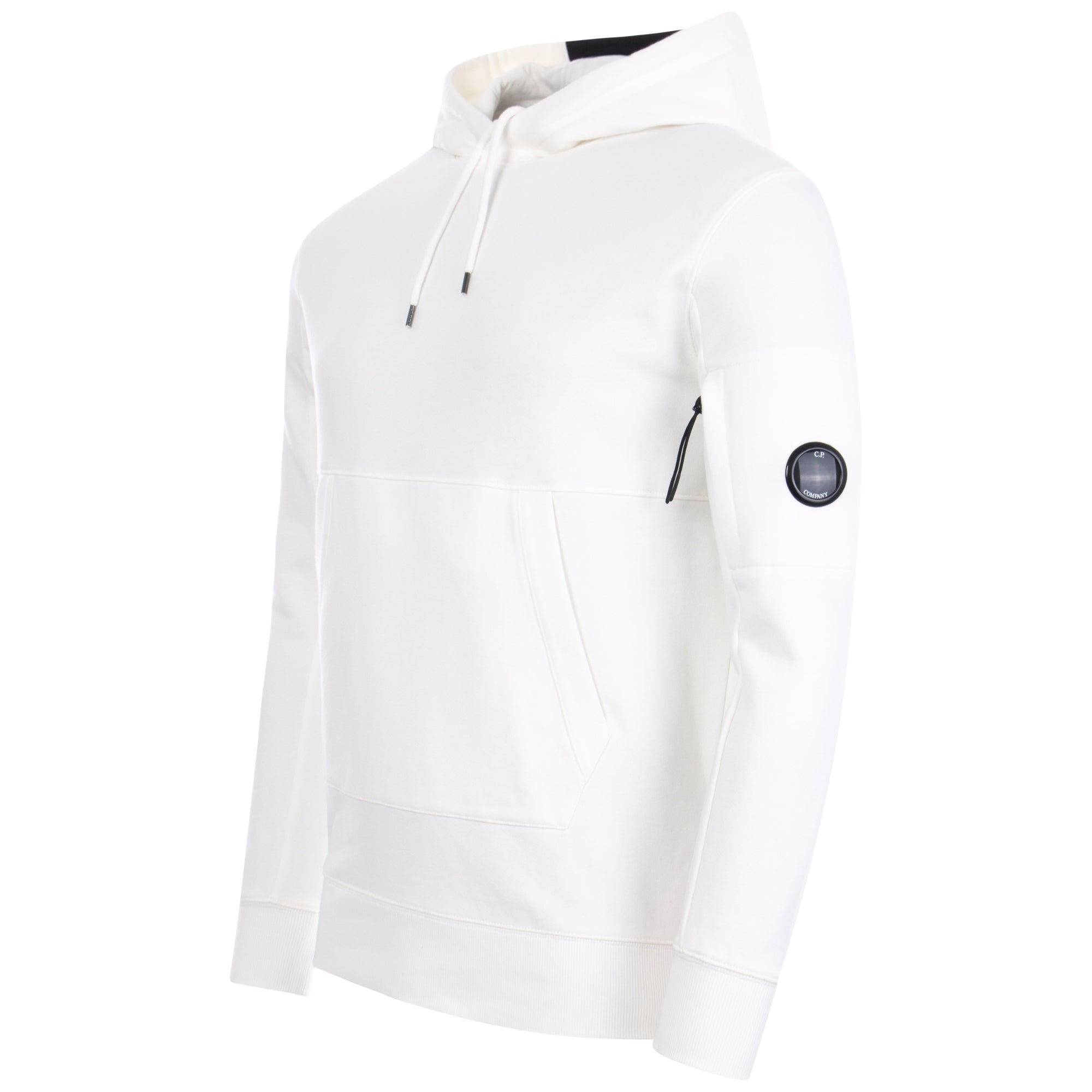 Diagonal Raised Fleece Lens Hooded Sweatshirt