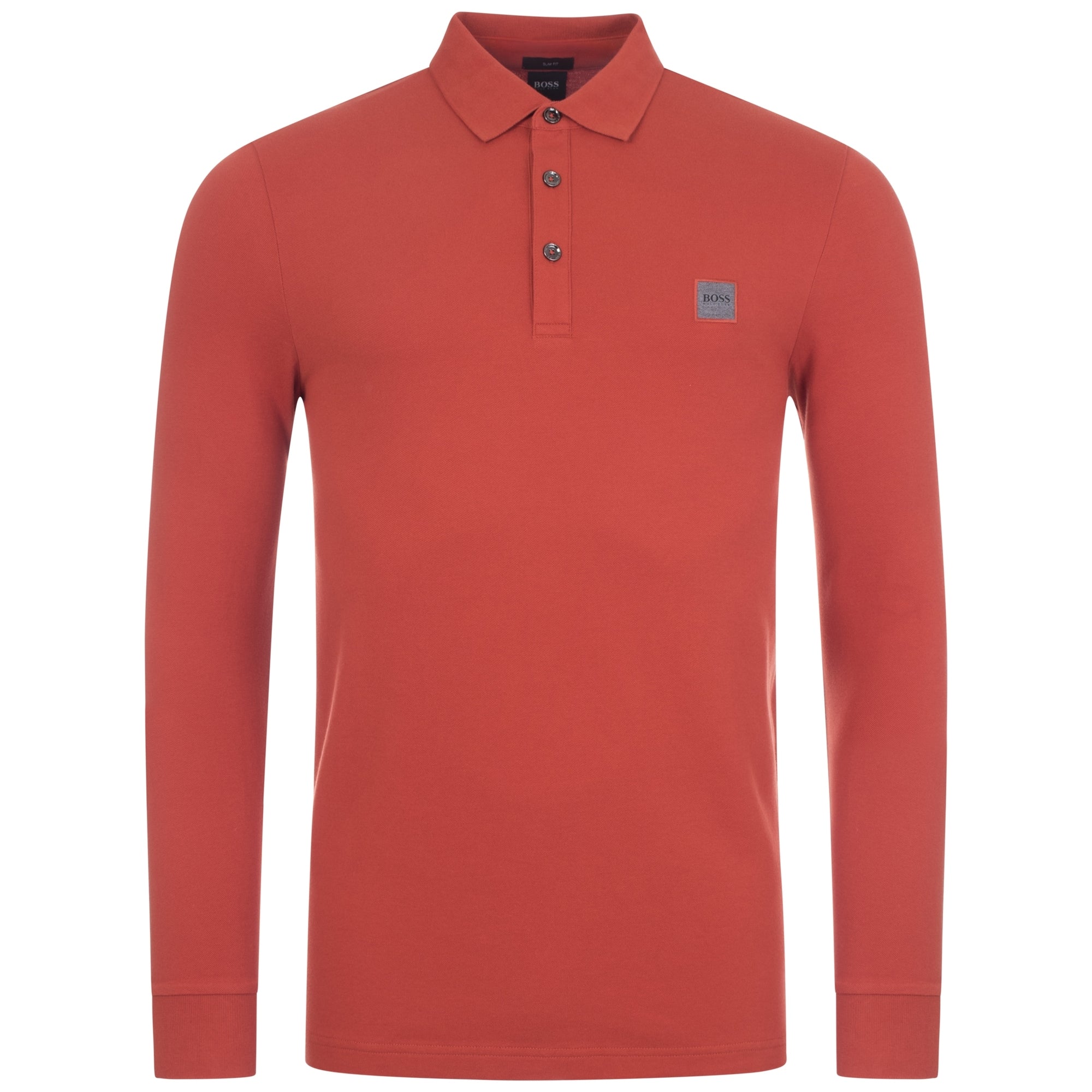 Casual Passerby Long Sleeve Slim Fit Polo Shirt