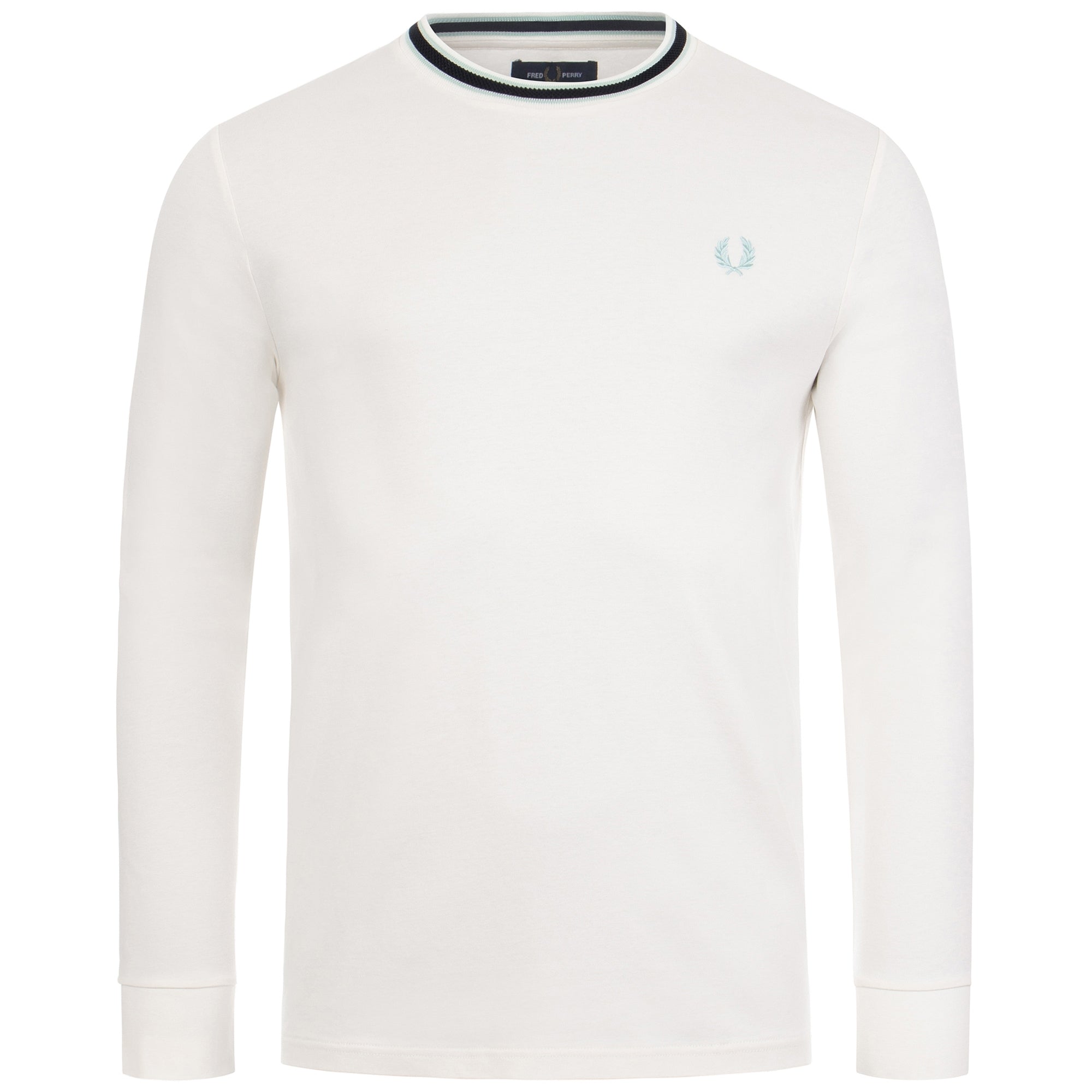 Regular Fit Tramline Tipped Long Sleeve T-Shirt