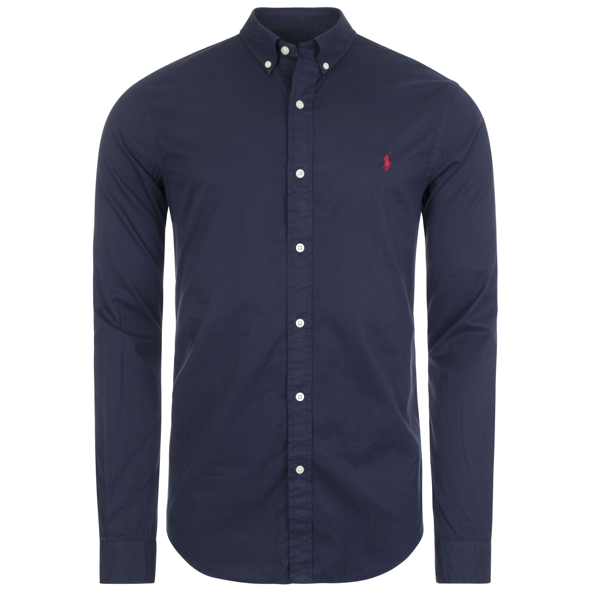 Long Sleeve Slim Fit Twill Sport Shirt