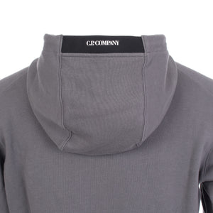 Diagonal Raised Fleece Lens Hooded Sweatshirt