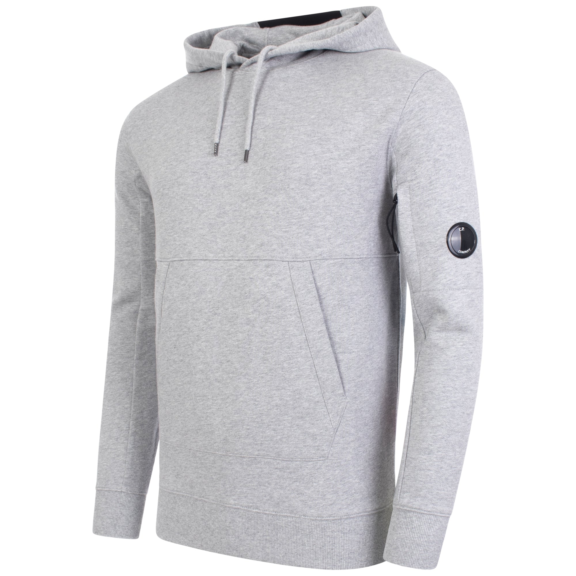 Diagonal Raised Fleece Lens Hooded Sweatshirt