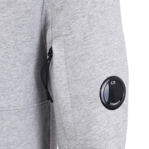 Diagonal Raised Fleece Lens Hooded Sweatshirt