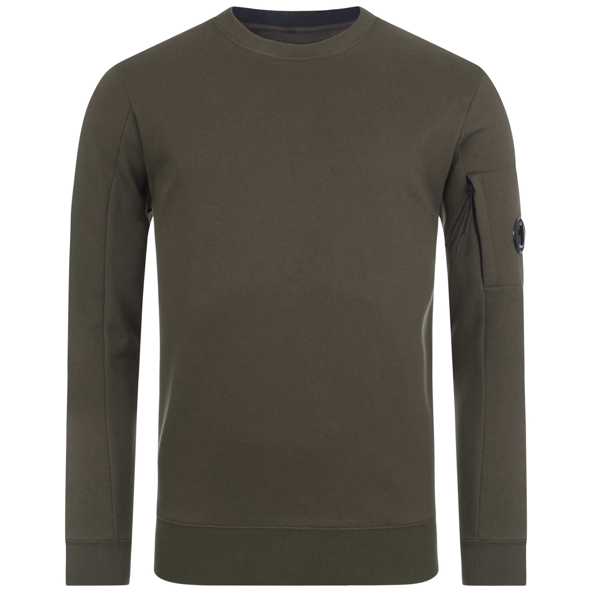 Diagonal Raised Fleece Lens Crew Sweatshirt