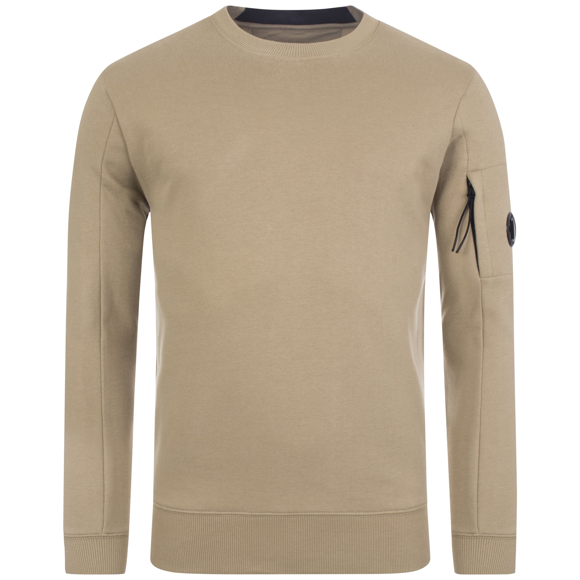Diagonal Raised Fleece Lens Crew Sweatshirt