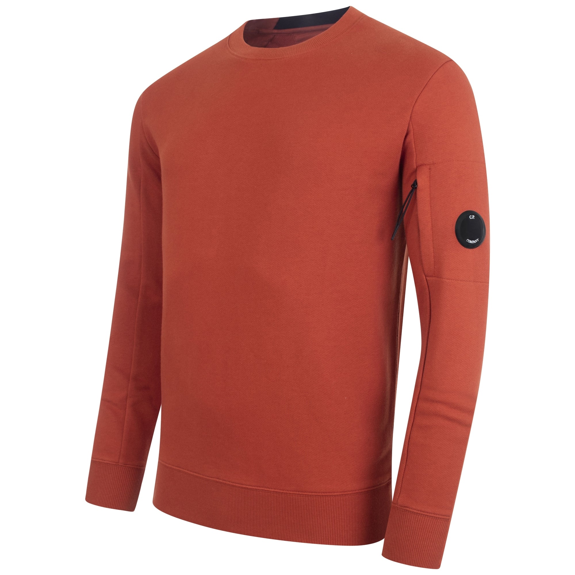 Diagonal Raised Fleece Lens Crew Sweatshirt