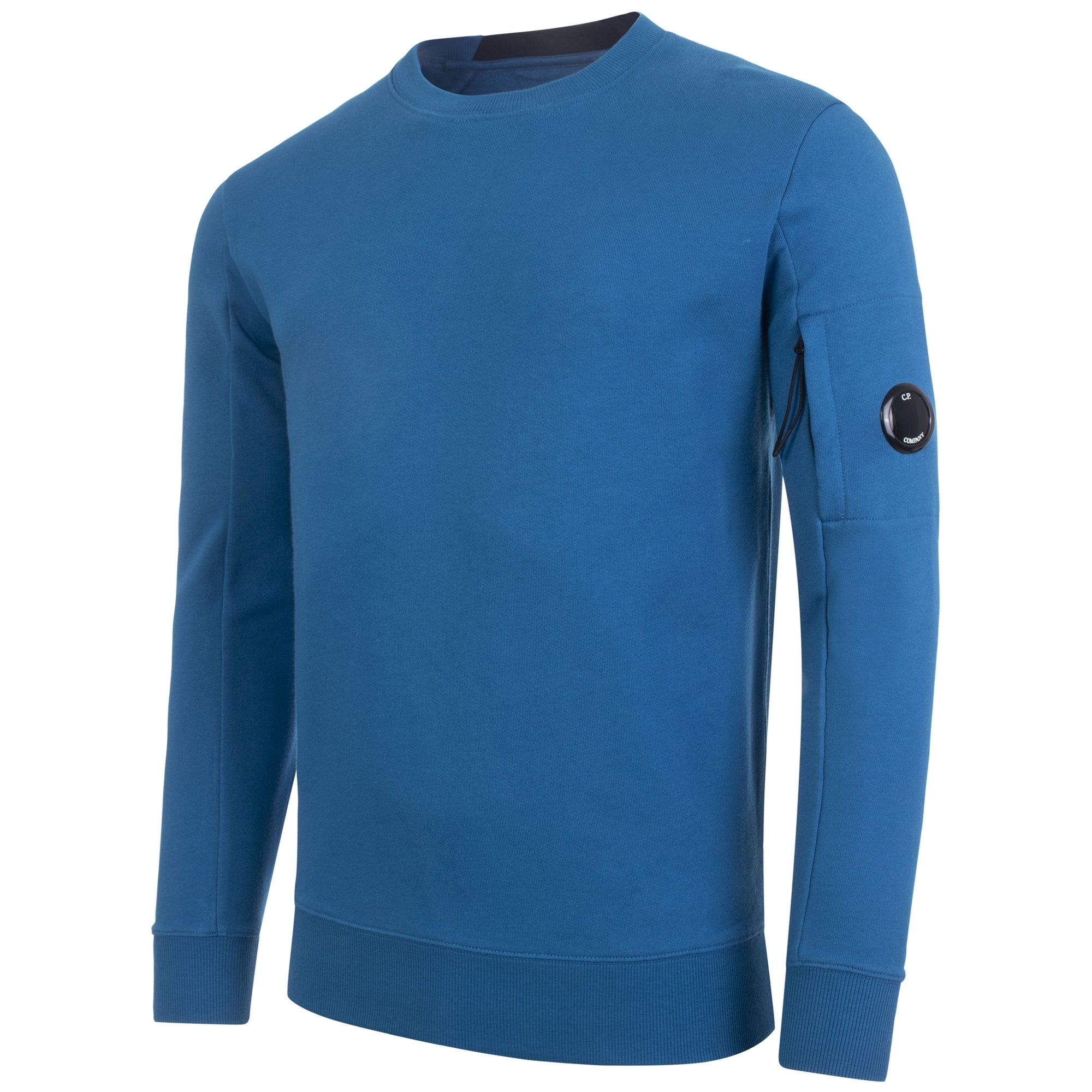 Diagonal Raised Fleece Lens Crew Sweatshirt