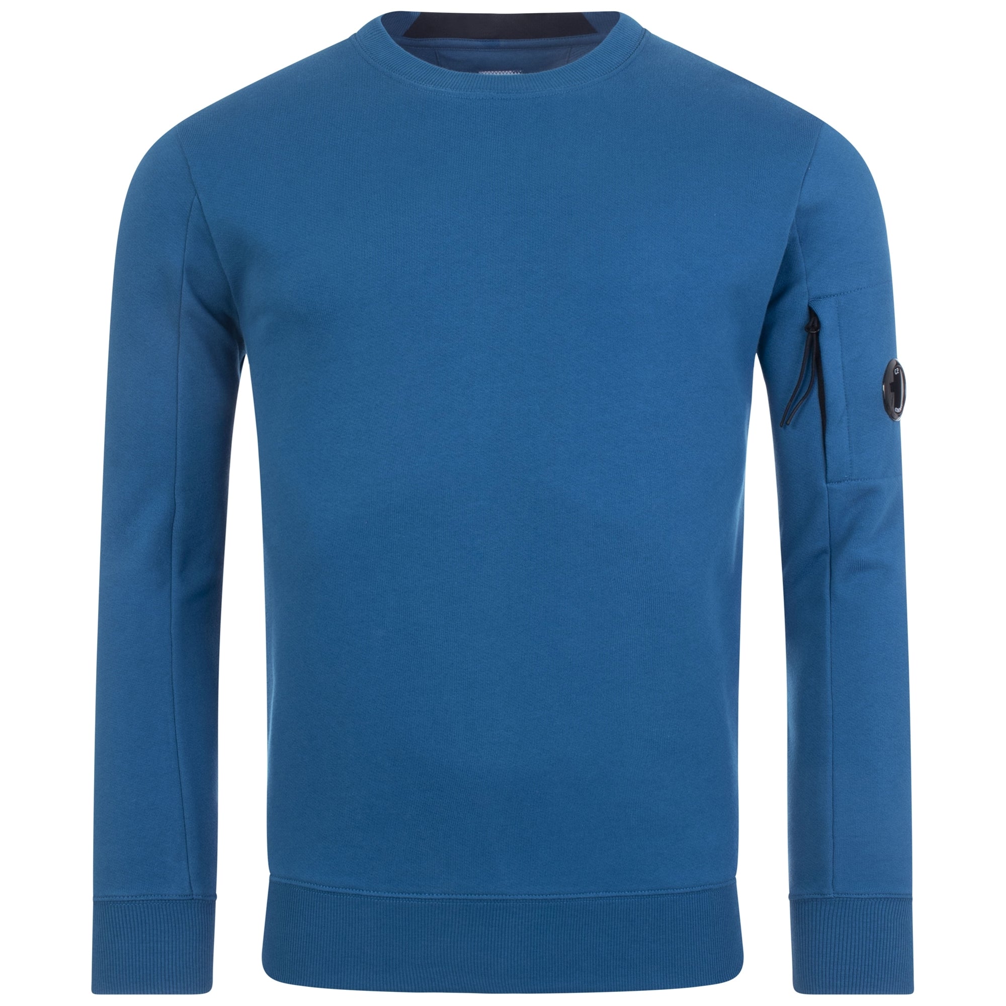 Diagonal Raised Fleece Lens Crew Sweatshirt