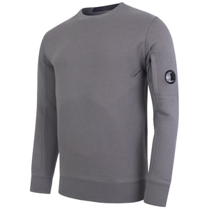Diagonal Raised Fleece Lens Crew Sweatshirt