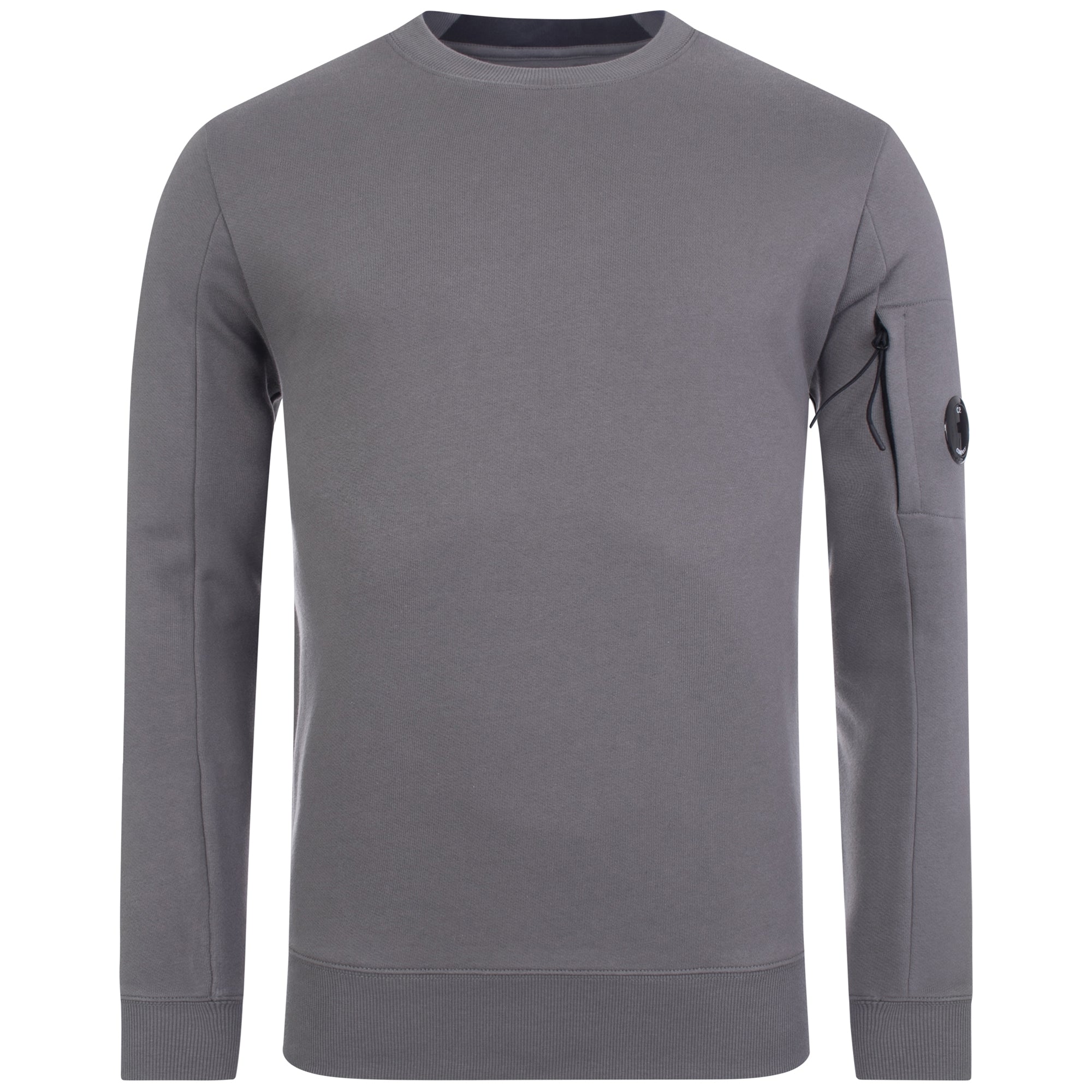 Diagonal Raised Fleece Lens Crew Sweatshirt