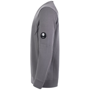 Diagonal Raised Fleece Lens Crew Sweatshirt