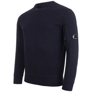 Diagonal Raised Fleece Lens Crew Sweatshirt