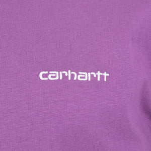 Relaxed Fit Script Embroidery T-Shirt