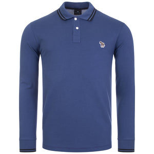 Long Sleeve Tipped Zebra Polo
