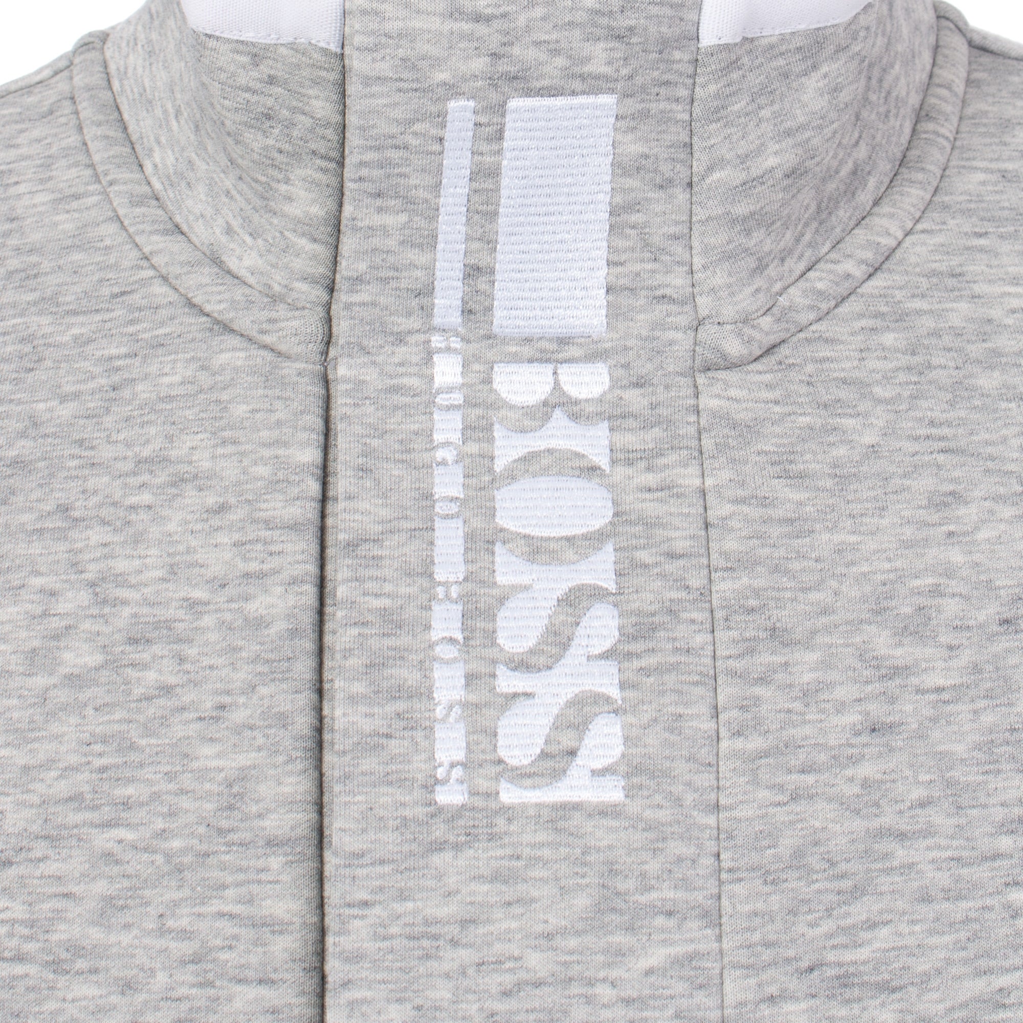 Athleisure Quarter Zip Colour Block Logo Sweat