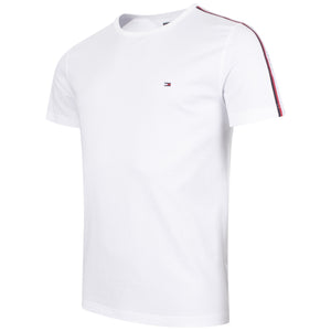 Shoulder Tape Organic Cotton T-Shirt White |Tommy Hilfiger EQVVS