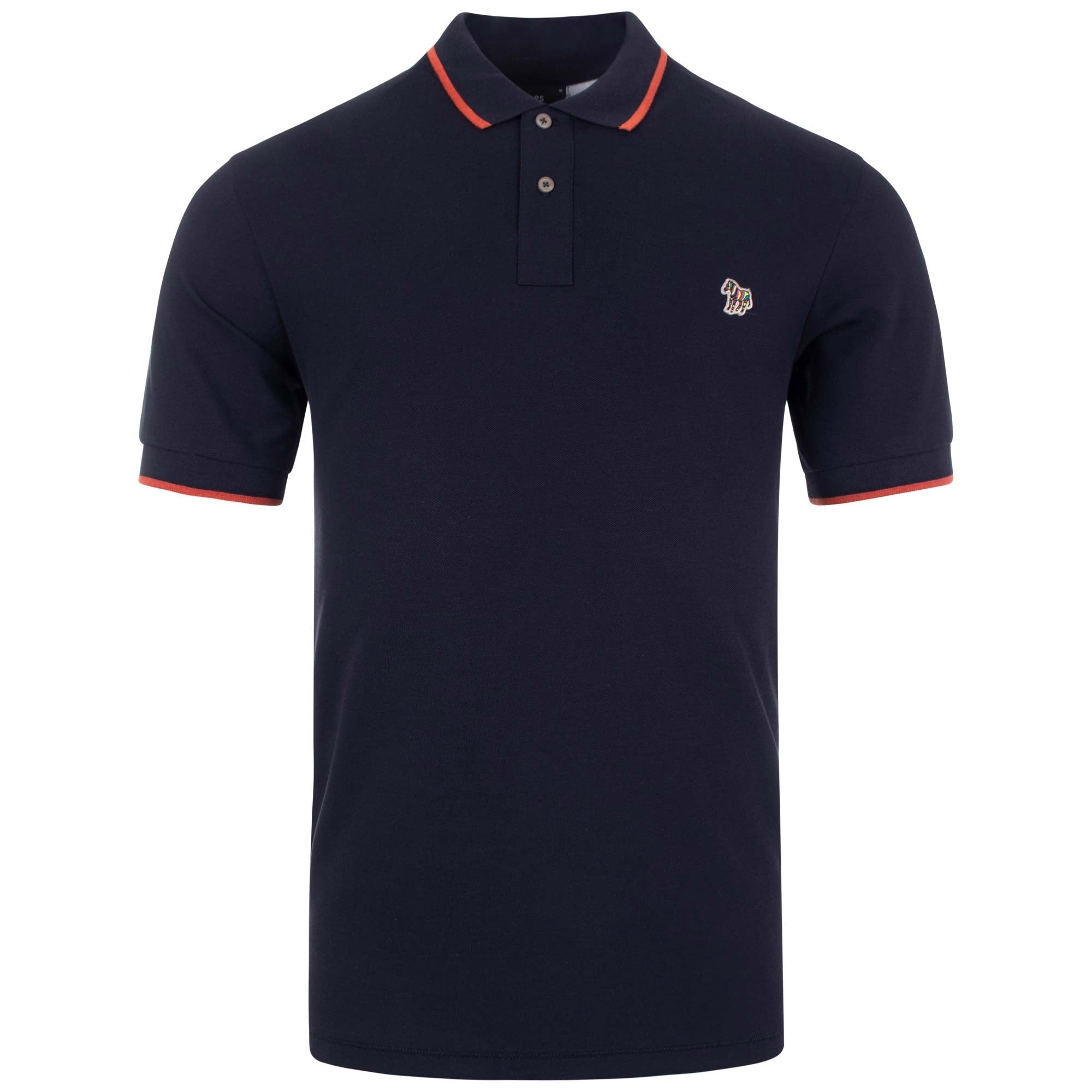 Regular Fit Zebra Logo Tipped Polo Shirt