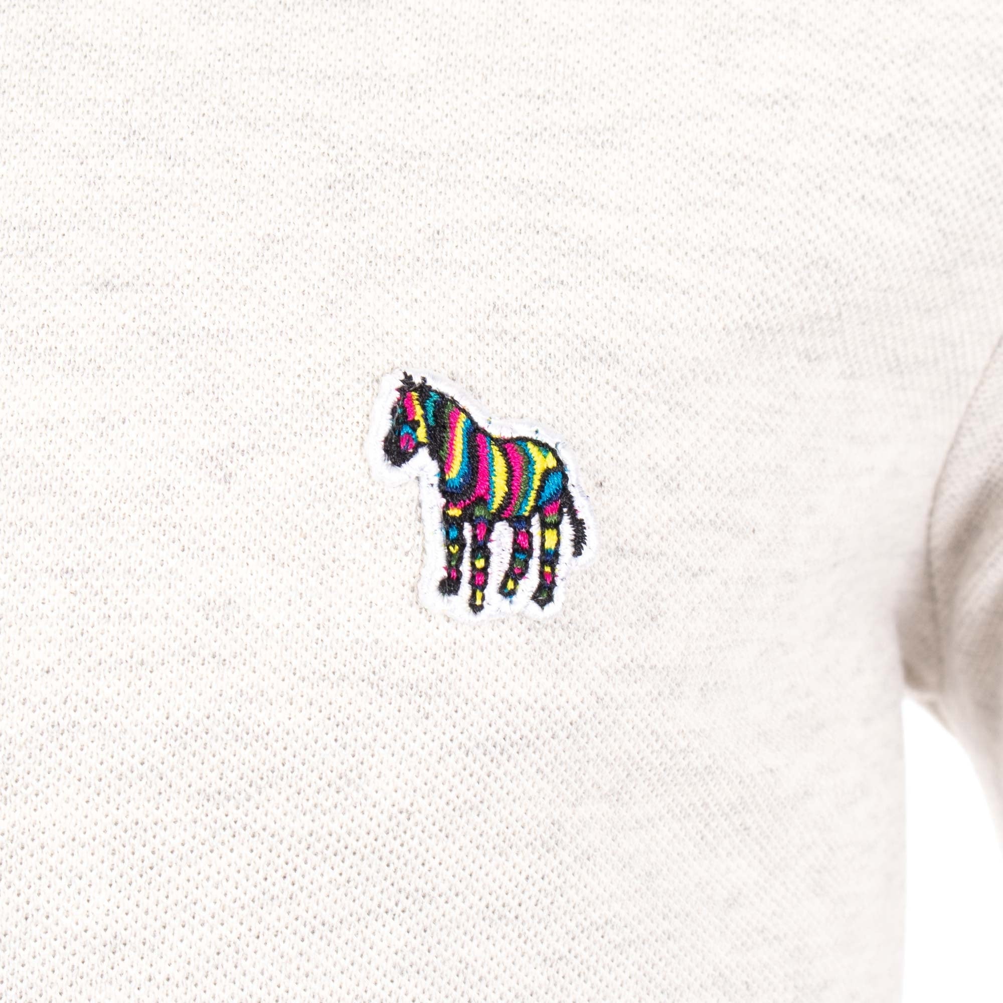 Regular Fit Long Sleeve Zebra Logo Polo