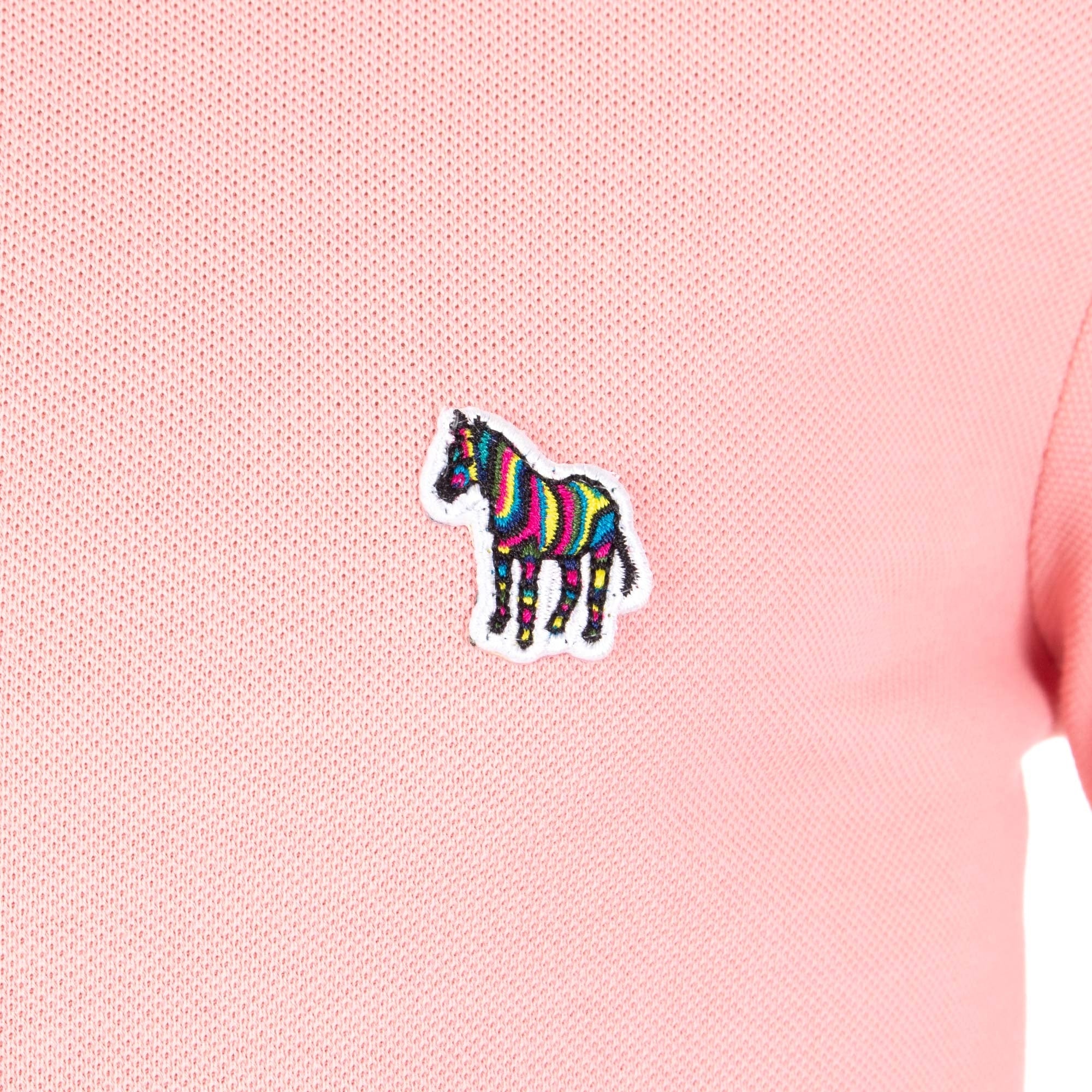 Regular Fit Long Sleeve Zebra Logo Polo