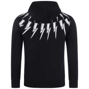 Scribble Fair-Isle Thunderbolt Zip Hoodie