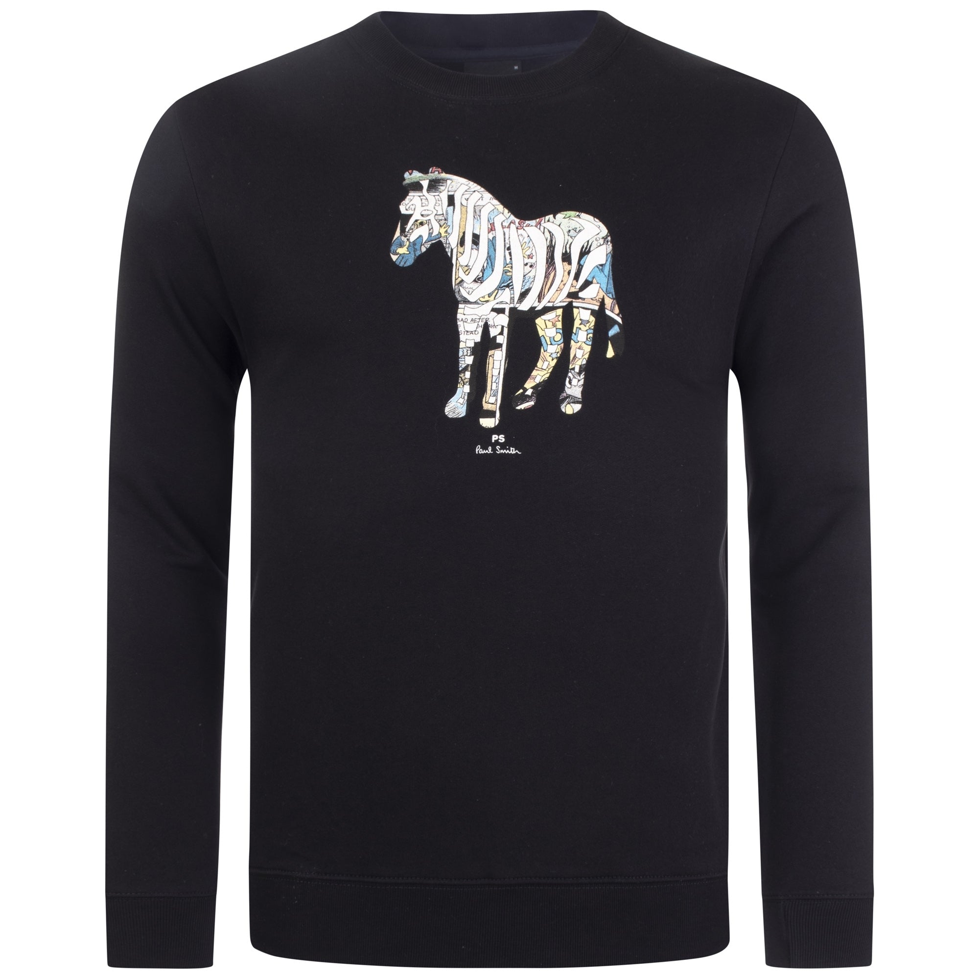 Regular Fit Comic Zebra Print Sweatshirt