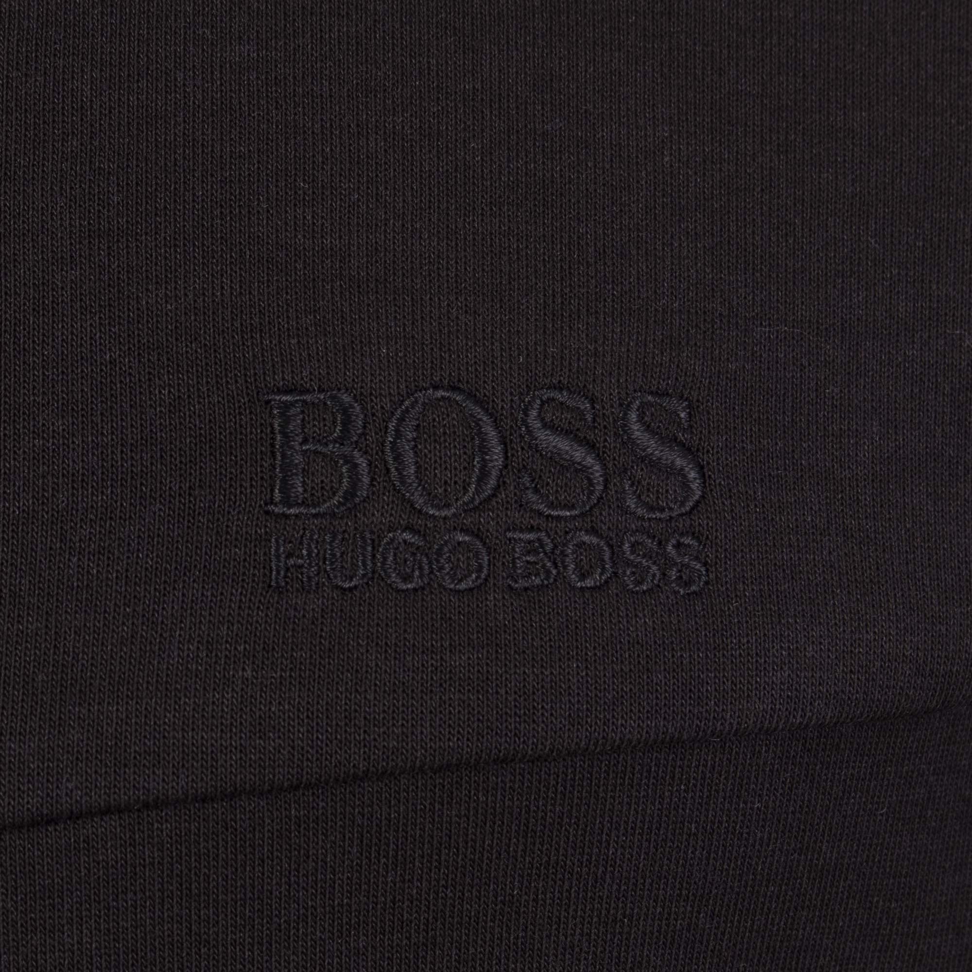 Regular Fit Saggy 1 Zip Through Logo Embroidery Hoodie