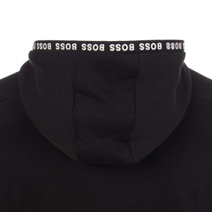 Saggy 1 Zip Through Logo Embroidery Hoodie