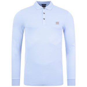 Casual Passerby Long Sleeve Slim Fit Polo Shirt