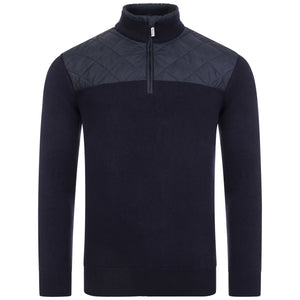 Quarter-Zip-Diamond-Quilted-Knit-Navy-Barbour-Lifestyle-EQVVS
