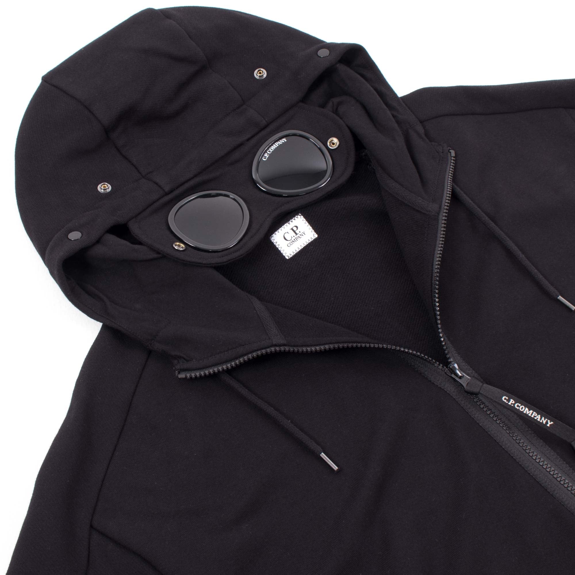 Diagonal Raised Fleece Goggle Hoodie