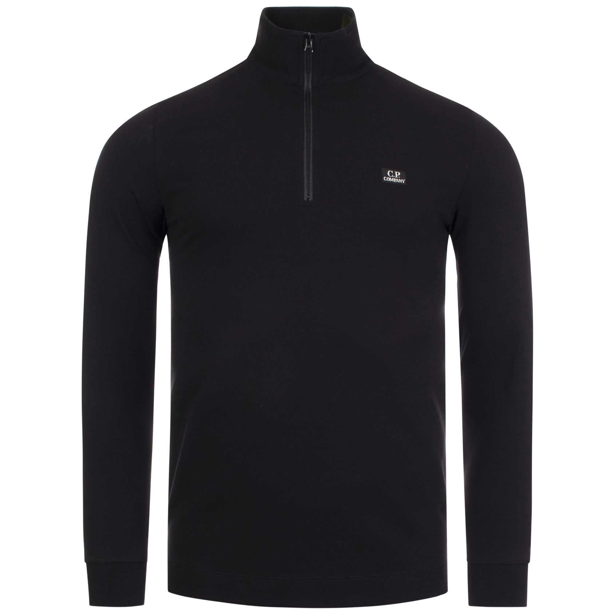 Stretch Piqué L/S 1/4 Zip Polo Shirt
