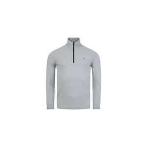 Stretch Pique L/S 1/4 Zip Polo Shirt