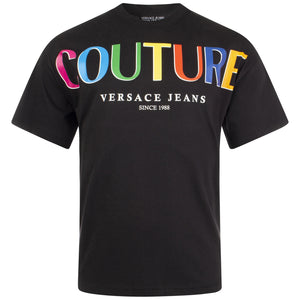 Oversized Fit Multi Colour Logo Organic Cotton T-Shirt