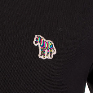 Long Sleeve Zebra Logo Tipped Polo Shirt