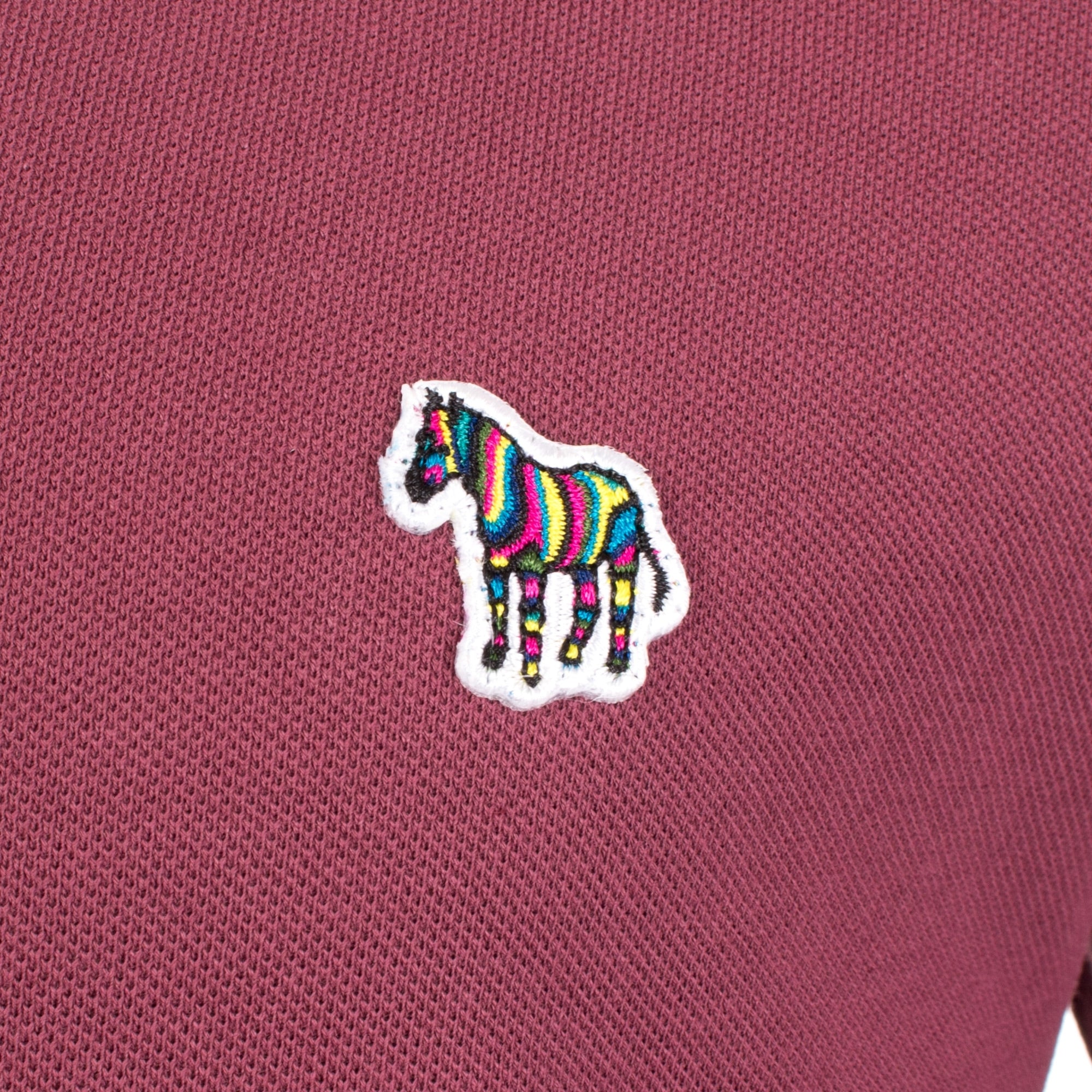 Regular Fit Long Sleeve Zebra Logo Polo