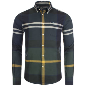 Dunoon-Tailored-Shirt-Seaweed-Tartan-Barbour-Lifestyle-EQVVS
