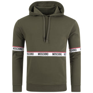 Logo Taped Chest Hoodie
