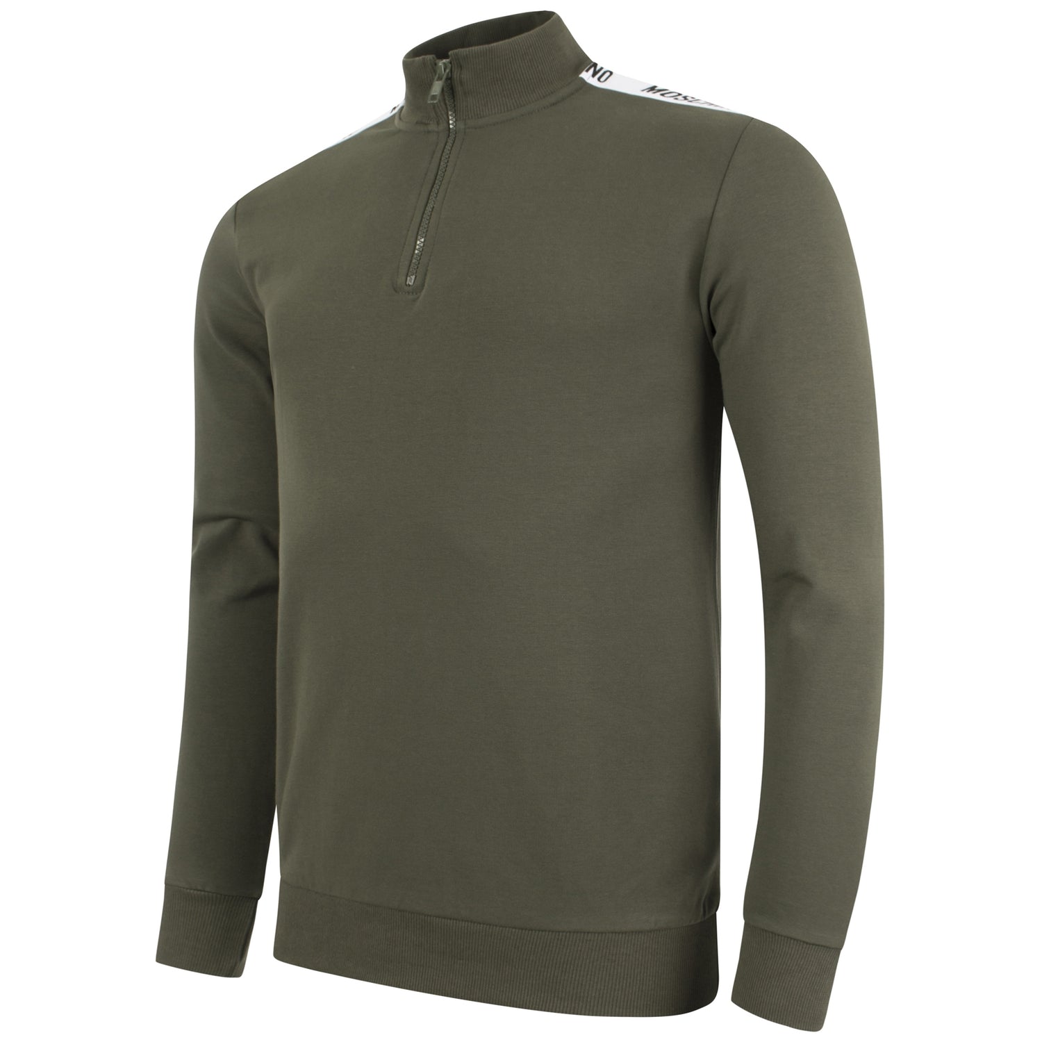 Moschino Taped Sleeve Green Sweatshirt