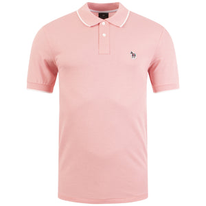 Zebra Logo Tipped Polo Shirt