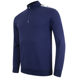 Logo Taped Shoulder 1/4 Zip Sweat