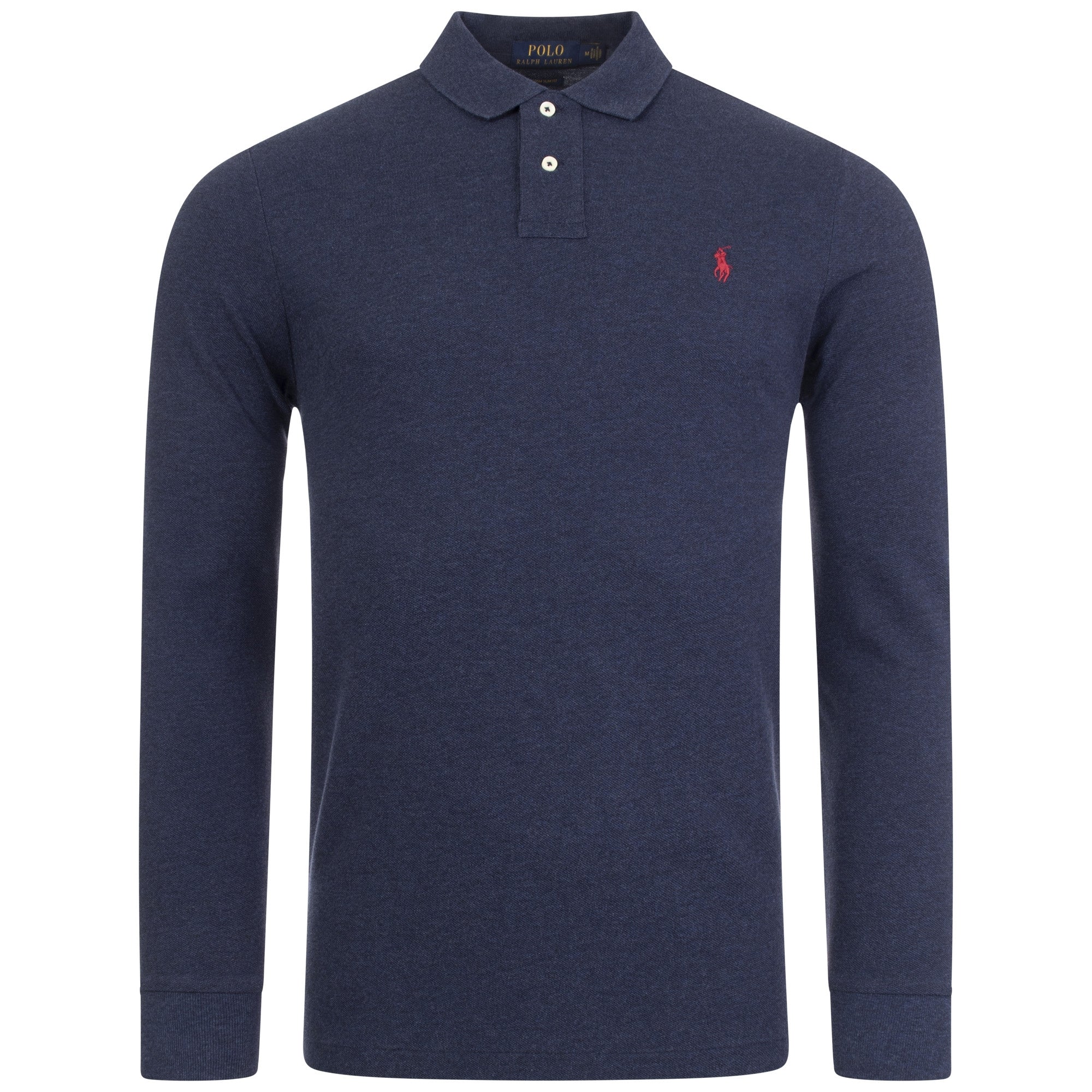 Custom Slim Fit Long Sleeve Polo Shirt