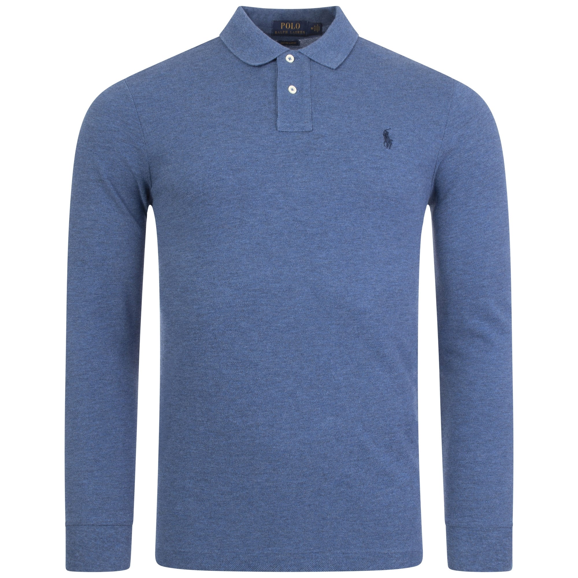 Custom Slim Fit Long Sleeve Polo Shirt