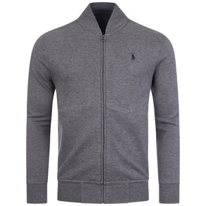 Luxury Jersey Zip Through Baseball Sweatshirt