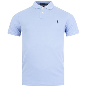 Custom Slim Cotton Piqu Polo Shirt Blue | Polo Ralph Lauren | EQVVS Custom Slim Cotton Piqu Polo Shirt Blue | Polo Ralph Lauren | EQVVS