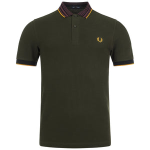 Striped Collar Polo Shirt