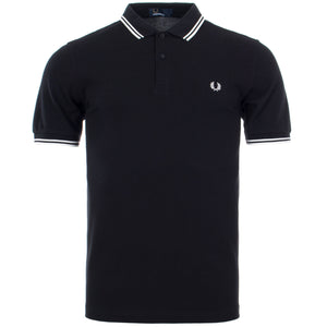 Twin-Tipped-Fred-Perry-Polo-Black/White-Fred-Perry-EQVVS