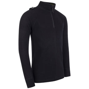 Two Tone fabric Funnel Neck Zip Top