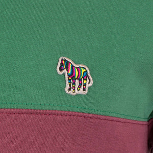 Triple Panel Zebra Sweatshirt