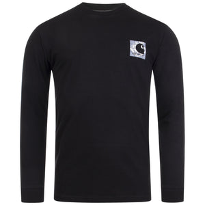 Long Sleeved Relaxed Fit Grid C T-Shirt